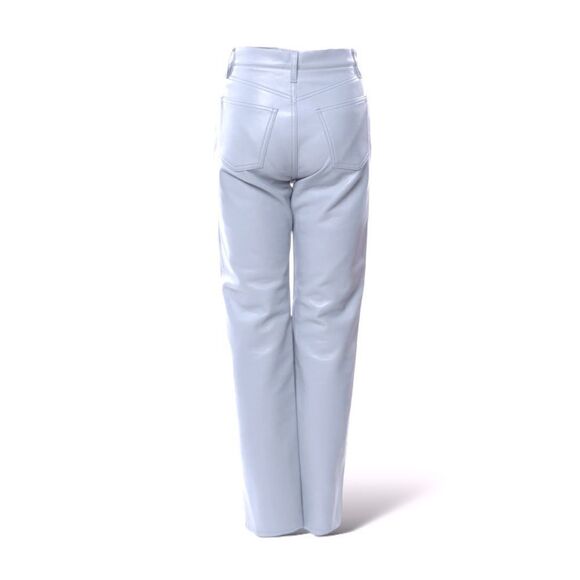 AGOLDE Straight Leg Periwinkle Colored Leather Pants           | Size: XS | - Picture 2 of 11